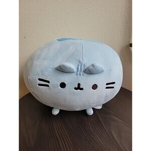 BLUE ROUND PUSHEEN SQUISHEEN, 11 IN Plush Toy EUC